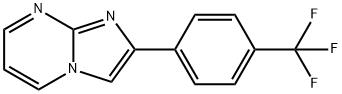 2-(4-(trifluoromethyl)phenyl)imidazo[1,2-a]pyrimidine 结构式