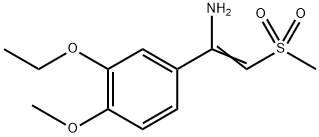 1-(3-ethoxy-4-methoxyphenyl)-2-(methylsulfonyl)ethenamine 结构式