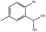 (2-溴-5-甲基苯基)硼酸 结构式