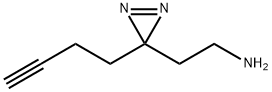 3-胺乙基-3-(丁-3-炔基)双吖丙啶 结构式