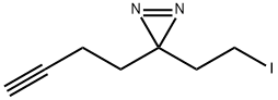 3-(3-炔-1-丁基)-3-(2-碘乙基)-3H-双吖丙啶 结构式