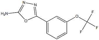 5-(3-(trifluoromethoxy)phenyl)-1,3,4-oxadiazol-2-amine 结构式