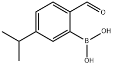 2-甲酰基-5-异丙基苯硼酸 结构式