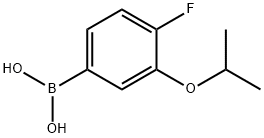 4-氟-3-异丙氧基苯基硼酸 结构式