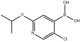 5-氯-2-异丙氧基吡啶-4-硼酸 结构式