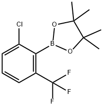 2-氯-6-(三氟甲基)苯基硼酸频哪醇酯 结构式