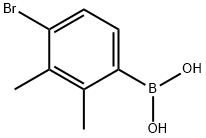 4-溴-2,3-二甲基苯基硼酸 结构式