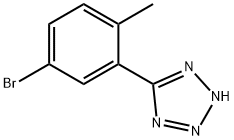 5-(5-溴-2-甲基苯基)-2H-四唑 结构式