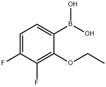 2-乙氧基-3,4-二氟苯硼酸 结构式