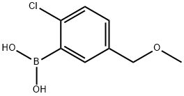 2-氯-5-甲氧基甲基苯基硼酸 结构式