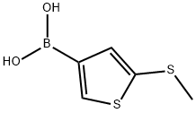 2-(甲硫基)噻吩-4-硼酸 结构式