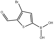3-溴-2-甲酰基噻吩-5-硼酸 结构式