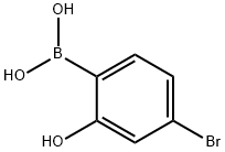 4-溴-2-羟基苯基硼酸 结构式