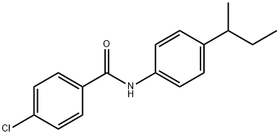 N-[4-(butan-2-yl)phenyl]-4-chlorobenzamide 结构式