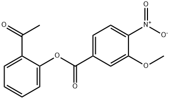 2-Acetylphenyl 3-methoxy-4-nitrobenzoate 结构式