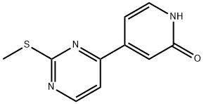 4-(2-(甲硫基)嘧啶-4-基)吡啶-2(1H) - 酮 结构式