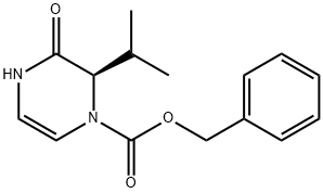 (R)-benzyl 2-isopropyl-3-oxo-3,4-dihydropyrazine-1(2H)-carboxylate 结构式