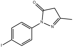 2,4-二氢-2-(4-碘代苯基)-5-甲基-3H-吡唑-3-酮 结构式