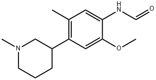 N-[2-methoxy-5-methyl-4-(1-methylpiperidin-3-yl)phenyl]formamide 结构式