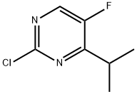 2-氯-5-氟-4-异丙基嘧啶 结构式
