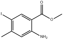 2-氨基-4-甲基-5-碘苯甲酸甲酯 结构式