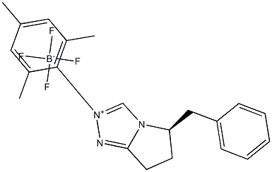 (R)-5-苄基-2-均三甲苯基-6,7-二氢-5H-吡咯并[2,1-C][1,2,4]三唑-2-鎓四氟硼酸盐 结构式