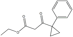 ethyl 3-oxo-3-(1-phenylcyclopropyl)propanoate 结构式