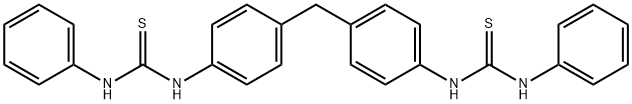 1,1'-(methanediyldibenzene-4,1-diyl)bis[3-phenyl(thiourea)] 结构式