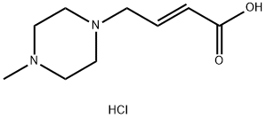 (E)-4-(4-Methylpiperazin-1-yl)but-2-enoic acid hydrochloride 结构式