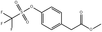 methyl 2-(4-(((trifluoromethyl)sulfonyl)oxy)phenyl)acetate 结构式