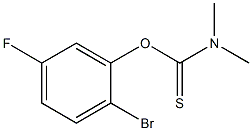 O-(2-bromo-5-fluorophenyl) dimethylcarbamothioate 结构式