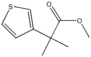 2-甲基-2-噻吩-3-基-丙酸甲酯 结构式