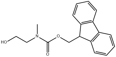 (9H-fluoren-9-yl)methyl 2-hydroxyethyl(methyl)carbamate 结构式