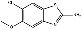 6-Chloro-5-methoxy-benzothiazol-2-ylamine 结构式