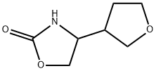 4-(四氢-3-呋喃基)-2-噁唑烷酮 结构式