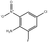 2-氟-4-氯-6-硝基苯胺 结构式