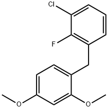 1-chloro-3-(2,4-dimethoxybenzyl)-2-fluorobenzene