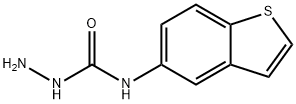 N-(苯并[B]噻吩-5-基)肼甲酰胺 结构式