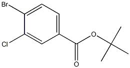 4-溴-3-氯苯甲酸叔丁酯 结构式