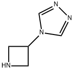 4-(氮杂环丁烷-3-基)-4H-1,2,4-三唑 结构式