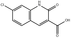 7-氯-2-氧代-1,2-二氢喹啉-3-羧酸 结构式