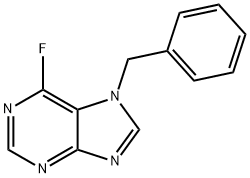 7-Benzyl-6-fluoro-7H-purine 结构式