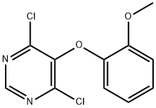4,6-二氯-5-(2-甲氧基苯氧基)嘧啶 结构式