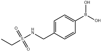 (4-(乙基磺酰胺甲基)苯基)硼酸 结构式