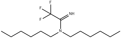 2,2,2-Trifluoro-N,N-dihexylacetimidamide 结构式
