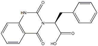 (2S)-2-(2,4-dioxo-1H-quinazolin-3-yl)-3-phenyl-propanoic acid 结构式