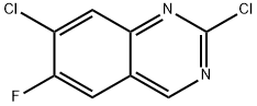 2,7-二氯-6-氟-喹唑啉 结构式