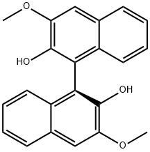 (S)-3,3'-二甲氧基-1,1'-联二萘-2,2'-二醇 结构式