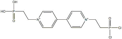 4,4'-BIPYRIDIUM, 1,1'-BIS(2-PHOSPHONOETHYL)-, DICHLORIDE 结构式