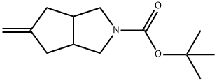 (3AR,6AS)-TERT-BUTYL 5-METHYLENEHEXAHYDROCYCLOPENTA[C]PYRROLE-2(1H)-CARBOXYLATE 结构式